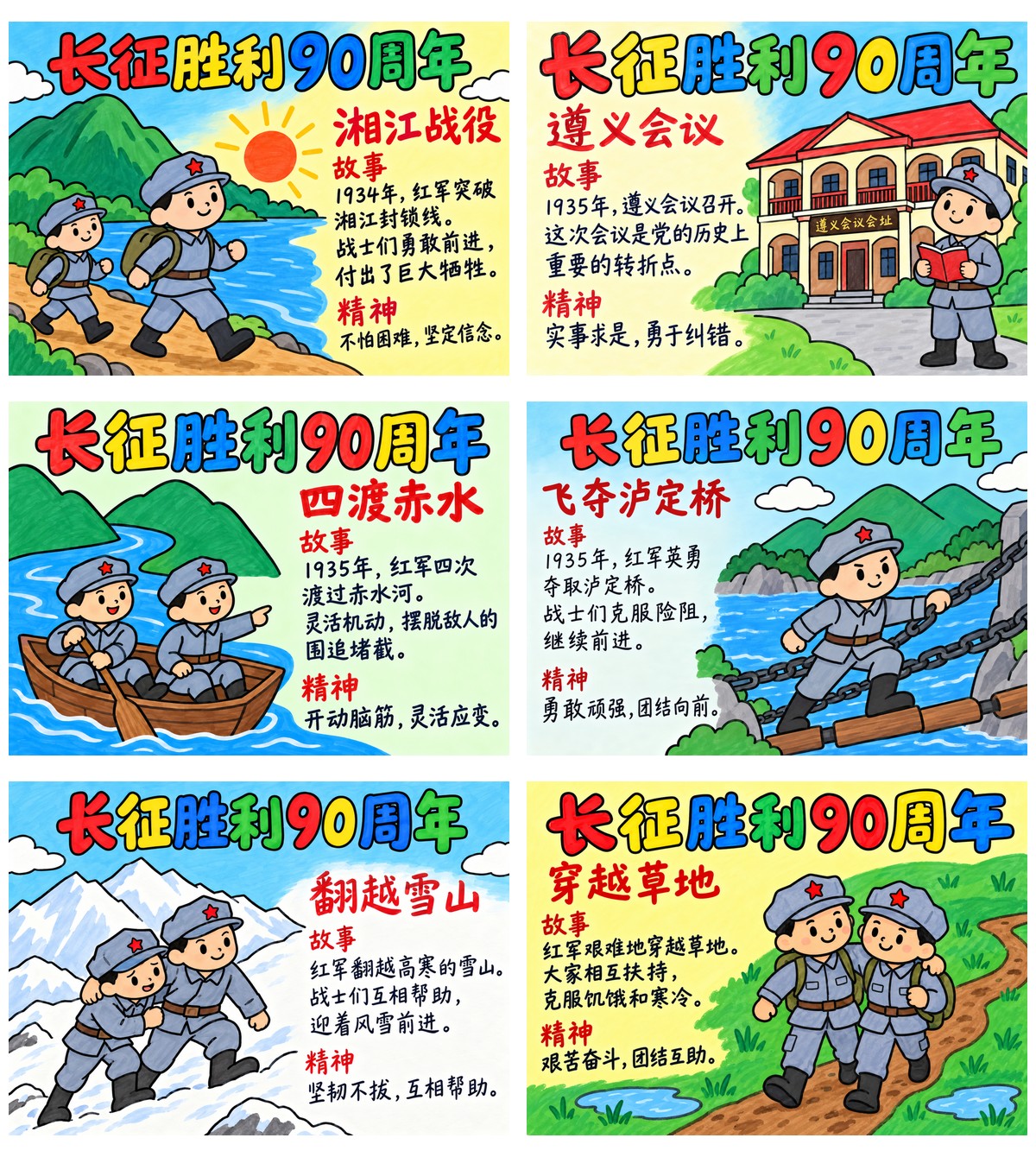 长征胜利90周年故事与精神8套作品预览