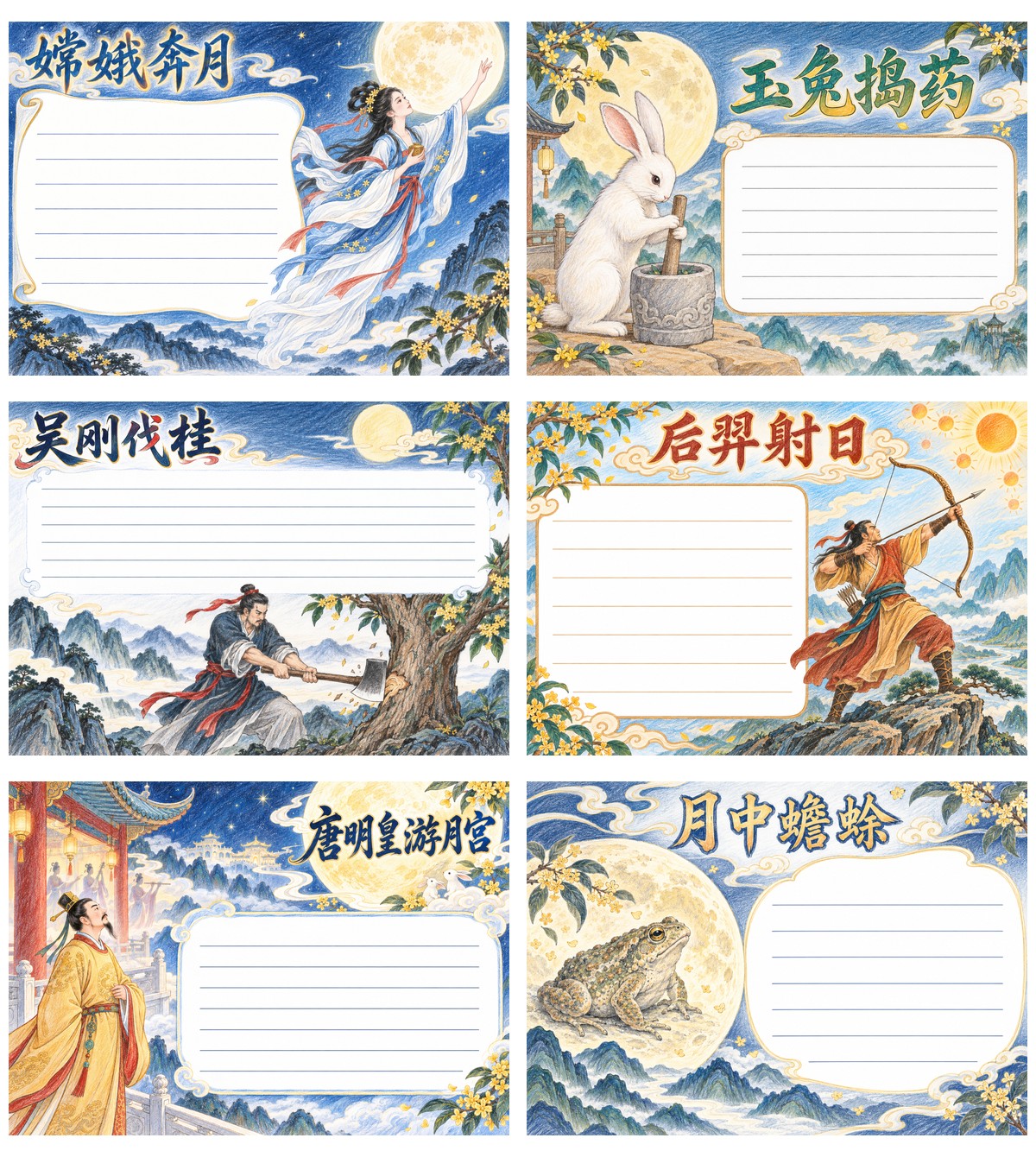 中秋神话故事｜四五年级作品预览